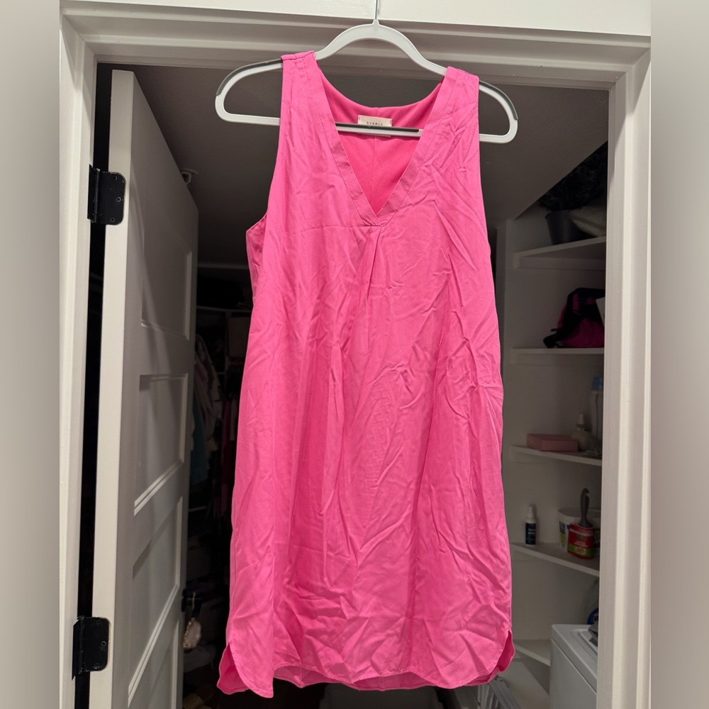 Everly Fuchsia Sleeveless Dress